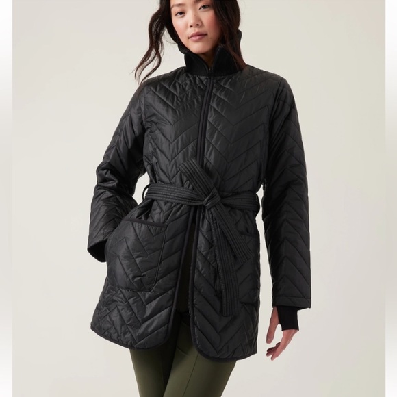 Athleta Jackets & Coats Nwot Athleta Mendocino Coat Black Poshmark